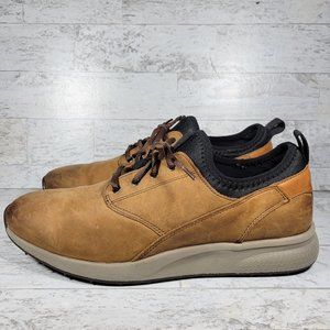 Johnston & Murphy 592276 PF50 Men's Shoes Size 11.5 M Brown Leather Lace Up